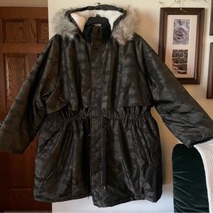 New Women’s Camo Parka Winter Coat
